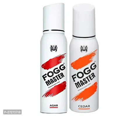 1 FOGG MASTER AGAR BODY SPRAY DEO 120ML + 1 FOGG MASTER CEDAR BODY SPRAY DEO 120ML-thumb0