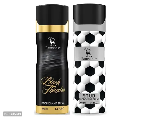 Ramsons Black Thunder Deodorant 200 Ml , Stud Deodorant 200 Ml Combo