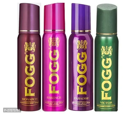 1 FOGG MONARCH BODY SPRAY DEO 120ML + 1 FOGG PARADISE BODY SPRAY DEO 120ML + 1 FOGG VICTOR BODY SPRAY DEO 120ML + 1 FOGG ESSENSE BODY SPRAY DEO 120ML-thumb0