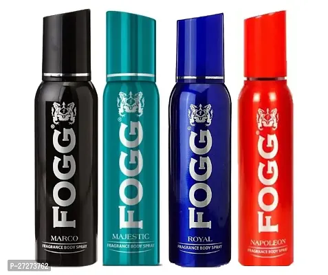 1 FOGG MAJESTIC BODY SPRAY DEO 120ML + 1 FOGG NAPOLEON BODY SPRAY DEO 120ML + 1 FOGG ROYAL BODY SPRAY DEO 120ML + 1 FOGG MARCO BODY SPRAY DEO 120ML-thumb0