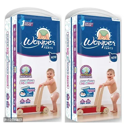 2 Wowper XL Fresh Pant Diaper (28 Pcs x 2)-thumb0