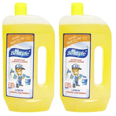 2 BIL BESTLYFE LEMON POWERFUL STAIN REMOVER DISINFECTANT SURFACE CLEANER