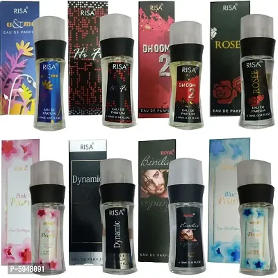 Riya (Dhoom 2 + Bindas + Blue Pearl + U  Me + Hi Fi + Pink Pearl + Dynamic + Rosee) Perfume (10 Ml)(8 Pcs)-thumb0