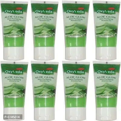 8 OXYVEDA ALOE GLOW ALOEVERA GEL (50 ML)-thumb0