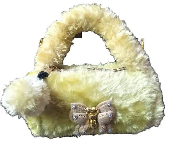 New Launch Faux Fur Sling Bags 