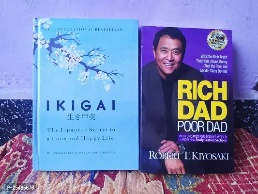 Combo of Ikigai and Rich Dad Poor Dad English Paperback-thumb0
