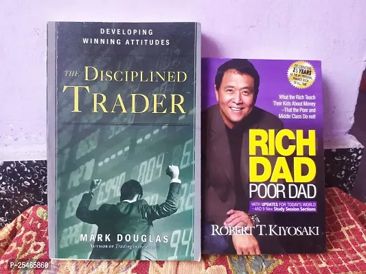 Combo of The Disciplined Trader and Rich Dad Poor Dad English Paperback