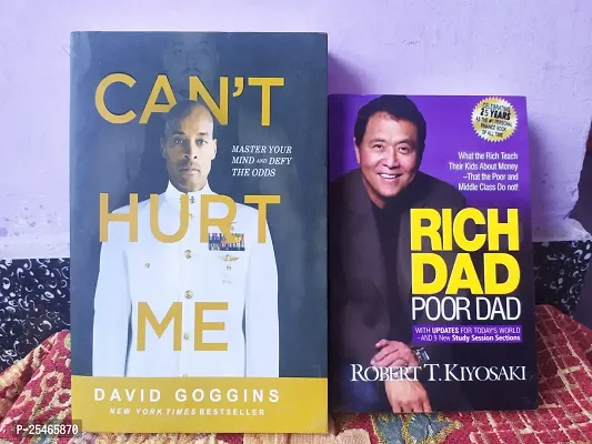 Combo of Can't Hurt Me and Rich Dad Poor Dad English Paperback