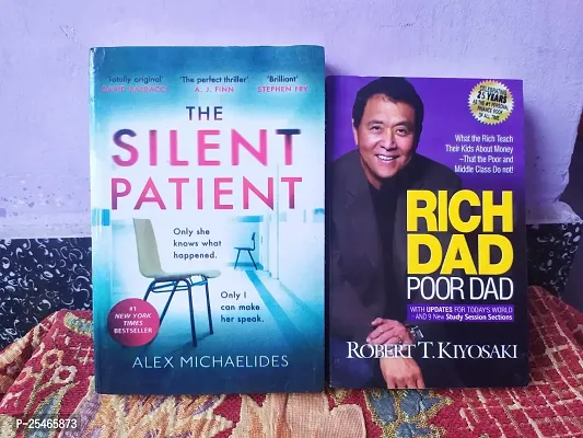 Combo of The Silent Patient and Rich Dad Poor Dad English Paperback-thumb0
