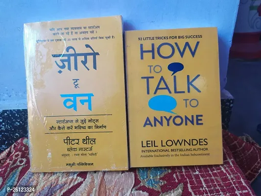 Combo of Zero To One Hindi and How To Talk To Anyone English Paperback