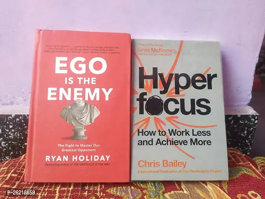 Combo of Ego is The Enemy and Hyperfocus in English Paperback