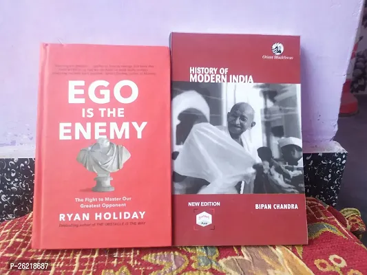 Combo of Ego is The Enemy and History of Modern in India in English Paperback