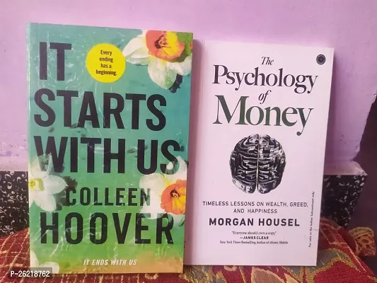 Combo of IT Starts with us and The Psychology of Money in English Paperback-thumb0