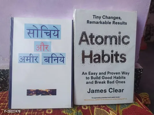 Combo of Atomic Habits in English and Sochiye aur Ameer Baniye in Hindi Paperback