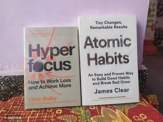 Combo of Atomic Habits and Hyperfocus in English Paperback