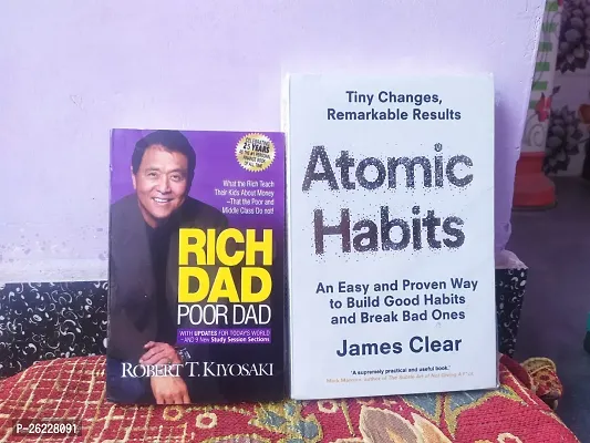 Combo of Atomic Habits and Rich Dad Poor Dad in English Paperback