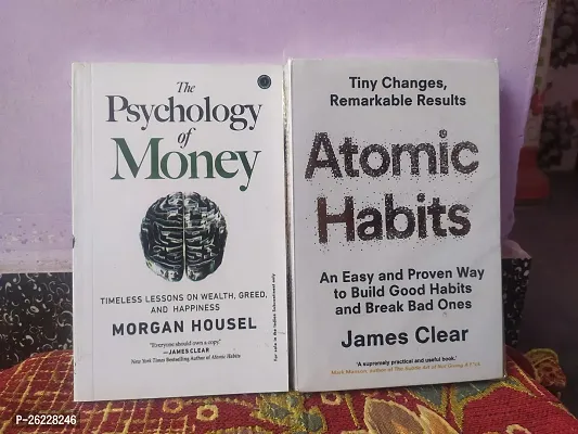 Combo of Atomic Habits and The Psychology of Money in English Paperback