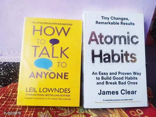 Combo of Atomic Habits and How To Talk To Anyone in English Paperback