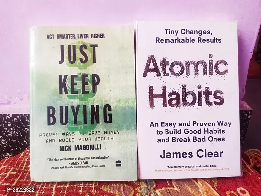 Combo of Atomic Habits and Just Keep Buying in English Paperback