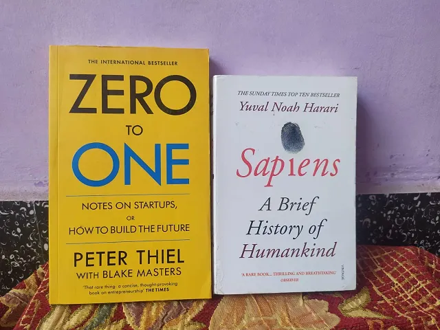 Combo of Zero To One and Sapiens A Brief History of Humankind in English Paperback