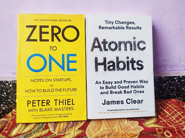 Combo of Zero To One and Atomic Habits By James Clear in English Paperback
