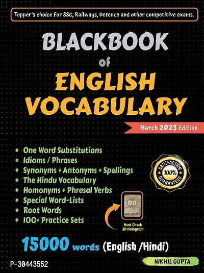 Blackbook of English Vocabulary March 2023 - Topper's Choice for Ssc, Railways-thumb0