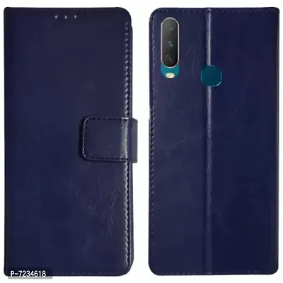 HANIRY Blue Flip Cover for Vivo Y12 Model 1904, Vivo Y15 Model 1901, VIvo Y17, Model 1902 flip cover