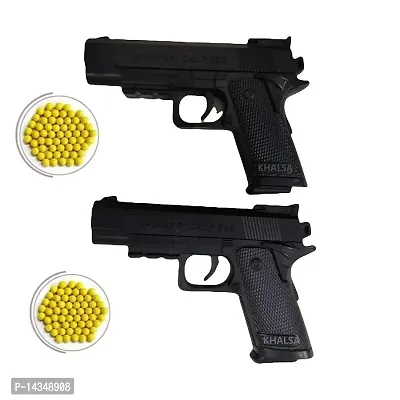 Toy Gun Pistol with 8 Round Barell and 6 mm Plastic BB Bullets for Kids Boys (Bullets 70Pieces) - (Gun - Pack of 2)-thumb4