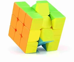 Cubes 3x3 High Speed Sticker Less Magic Puzzle Cube Game Toy multicolour pack of 1-thumb1