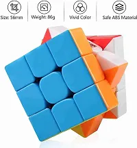 Cubes 3x3 High Speed Sticker Less Magic Puzzle Cube Game Toy multicolour pack of 1-thumb2