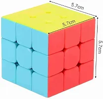 Cubes 3x3 High Speed Sticker Less Magic Puzzle Cube Game Toy multicolour pack of 1-thumb3