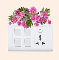 Archi Graphics StudioBeautiful Colourful Flower Switchboard Sticker & Wall Sticker-thumb3