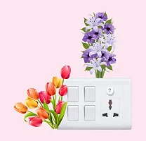 Archi Graphics StudioBeautiful Colourful Flower Switchboard Sticker & Wall Sticker-thumb1