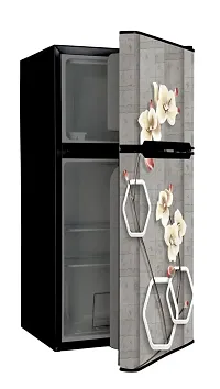 Grey shadable with wi Pink shadable (Double Door Fridge Wall Sticker )-thumb2