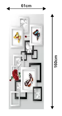 Decorative Tree Birds in air (Double Door Double Door Fridge Wall Sticker )-thumb3