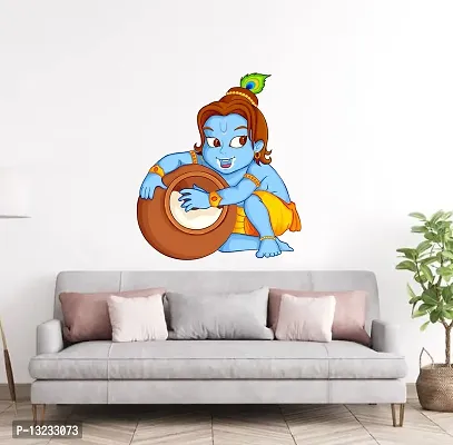 Decoreative makan chor kisan kanyya Wall Sticker-thumb2