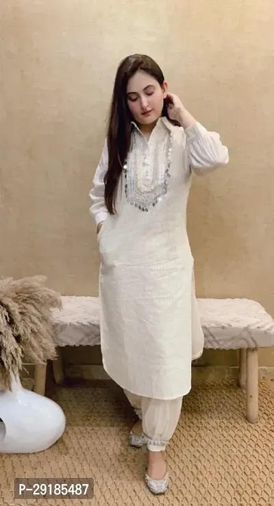 Anarkali Kurta Set with Dupatta for Women and Beautiful Heavy Embroidery