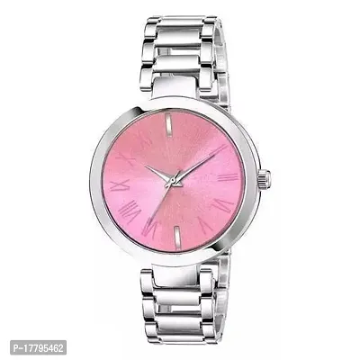 Stylish Silver Stainless Steel Analog Watches For Women-thumb0