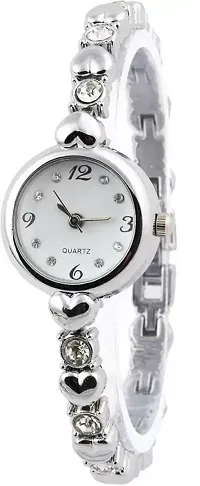 Stylish Silver Metal Analog Watches For Women