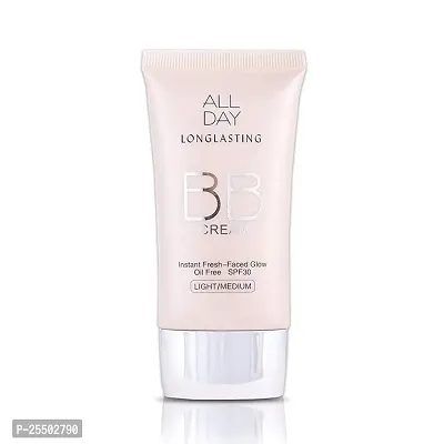 Glam21 BB Cream Longlasting Oil Free Sun Protection Formula with SPF 30 (01-Ivory, 40g)