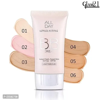 Glam21 BB Cream Longlasting Oil Free Sun Protection Formula with SPF 30 (01-Ivory, 40g)-thumb3