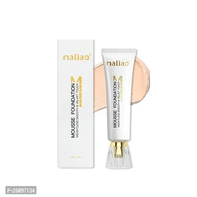 Maliao Primer Weightless Smooth  Velvet Touch Mousse Foundation - Flawless Base