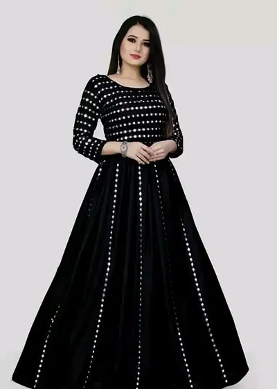 Rayon Partywear Anarkali Kurtis