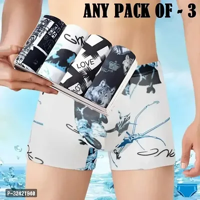 Trendy Multicolor Printed Trunk for Men Pack of 3