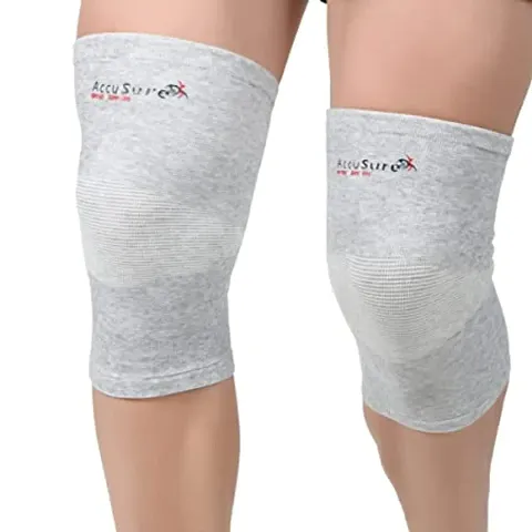 AccuSure Orthopedic Pain Relief Bamboo Yarn Unisex  Knee Support Cap Brace/Sleeves