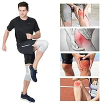 AccuSure Orthopedic Pain Relief Bamboo Yarn Knee Support Cap Brace/Sleeves Pair For Sports, Pain Relief, Knee Compression Support, Exercise, Running, Cycling, Support For Men And Women-LARGE-thumb2