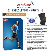 AccuSure Knee Wrap Knee Cap Compression Support | Cross Training Gym Workout Weightlifting, Knee Straps for Squats - for Men  Women - XL-thumb3
