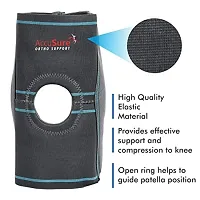 AccuSure Knee Support, Open-Patella Brace for Arthritis, Joint Pain Relief, Injury Recovery with Adjustable Strapping  With Breathable Elastic Material (Mudium)-thumb2