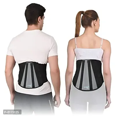 AccuSure Contoured Lumbo Sacral Support Belt (Waist  Back Support Belt) - for Men  Women (MUDIUM)