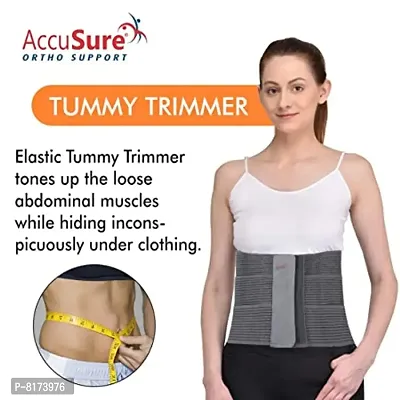 AccuSure Tummy Trimmer Belt- Weight Lose Slimming Belt, Tummy Trimmer Band Abdominal Binder (L)-thumb3